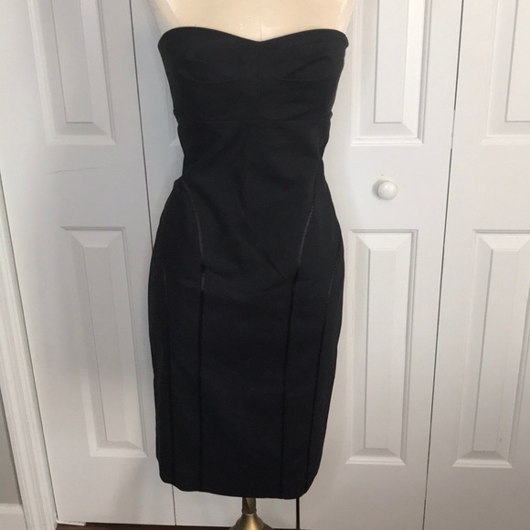 Express Dresses & Skirts - Fitted black strapless dress!